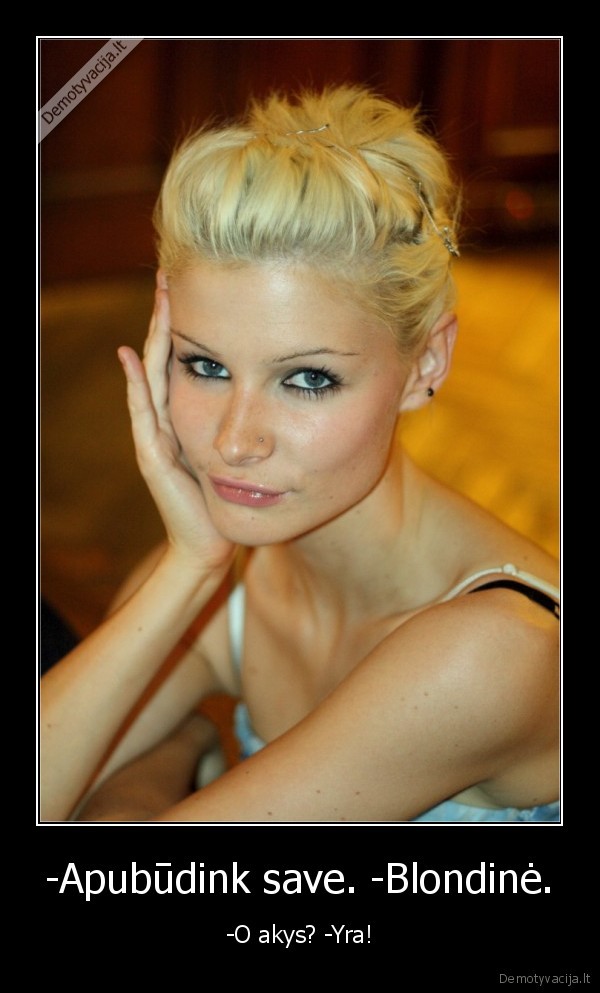 blondine,anekdotas