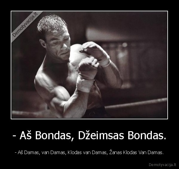 zanas, klodas, van, damas,dzeimsas, bondas