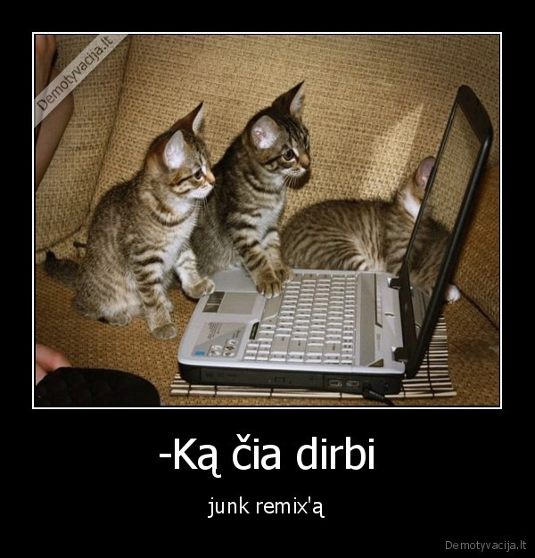 -Ką čia dirbi