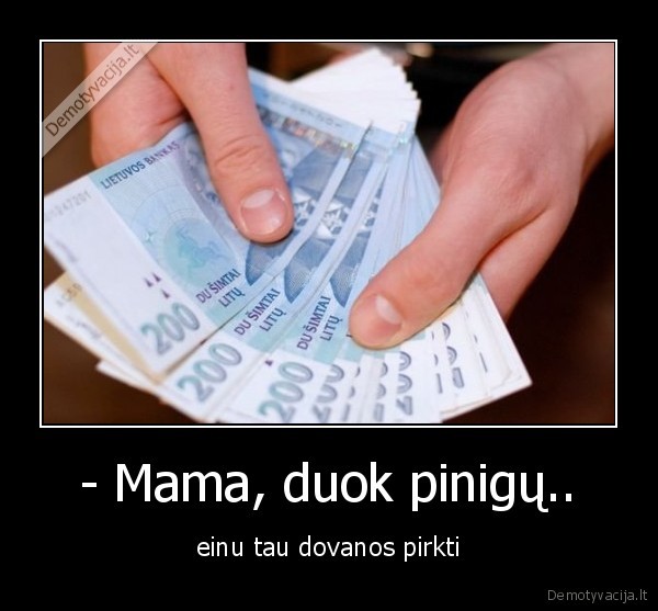 pinigai,dovana