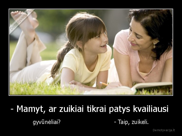 zuikeli,mama,dukra,pokalbiai