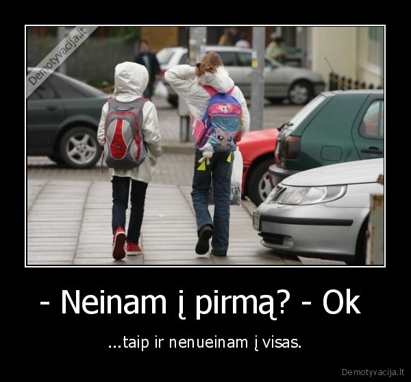 neinam, i, mokykla