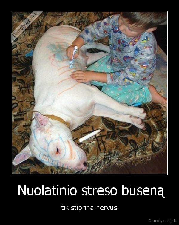 pitbulis,vaikai,piesimad