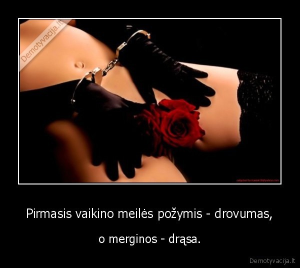  Pirmasis vaikino meilės požymis - drovumas, 