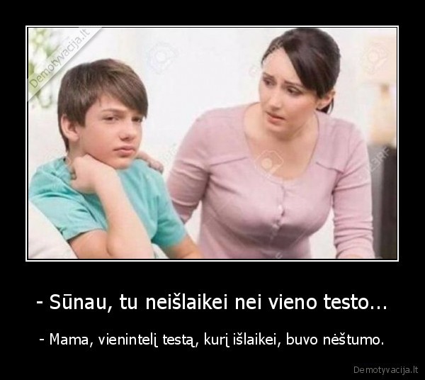 testas,sunus,mama,nestumas