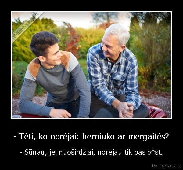 berniukas,mergaite,tevas,sunus