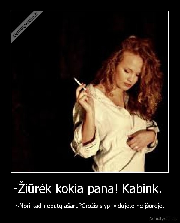 -Žiūrėk kokia pana! Kabink. 