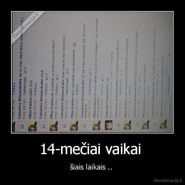 14-mečiai vaikai 