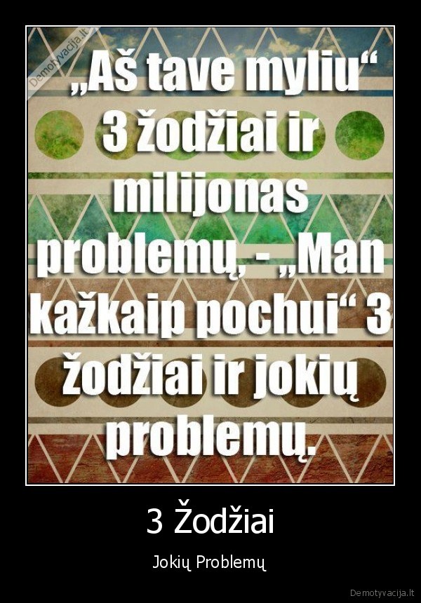 3, zodziai