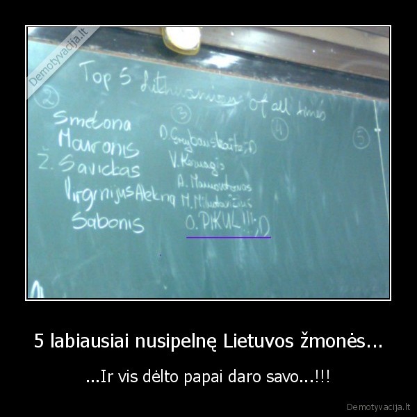 5 labiausiai nusipelnę Lietuvos žmonės...