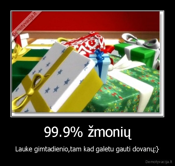 gimtadieni,dovanos