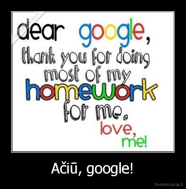 Ačiū, google!