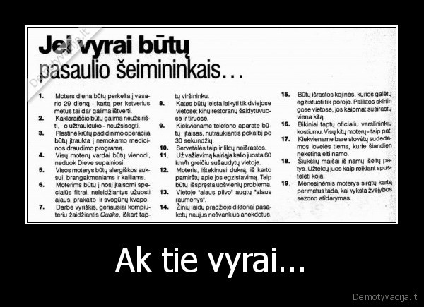 Ak tie vyrai...