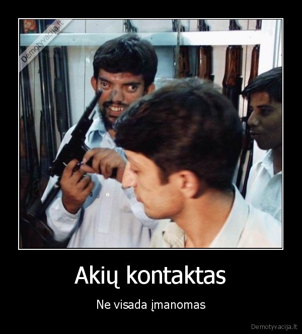 akys, kontaktas