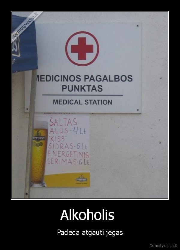 alkoholis, med, punktas