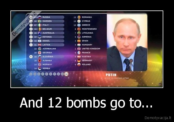 vladimiras, putinas,eurovizija,juodas, humoas