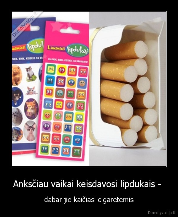 Anksčiau vaikai keisdavosi lipdukais - 