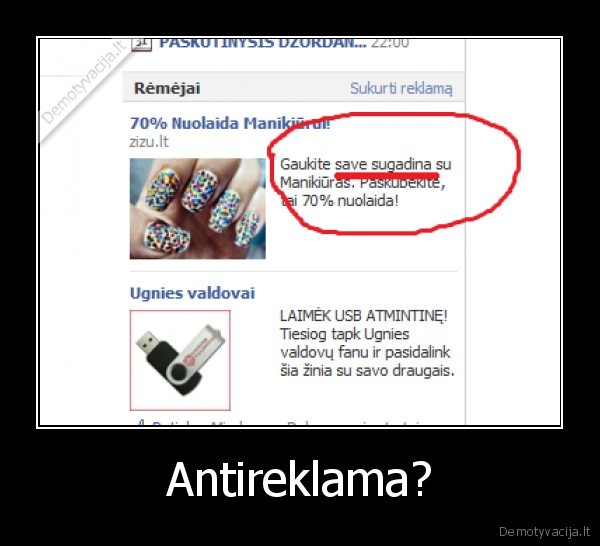nagai, manikiuras, antireklama, reklama, facebook, vtf