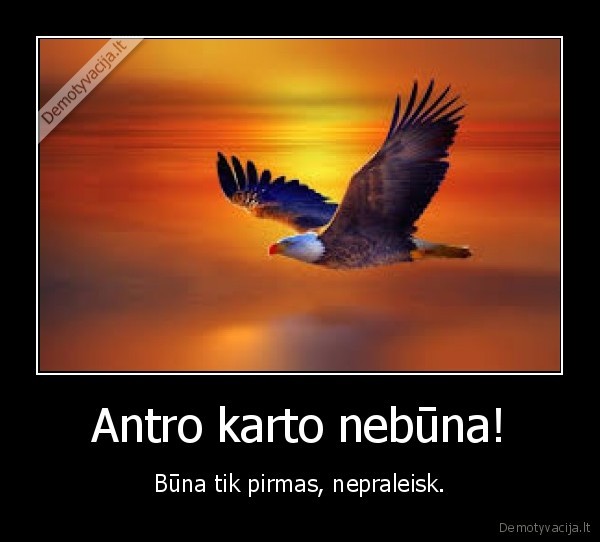 Antro karto nebūna!