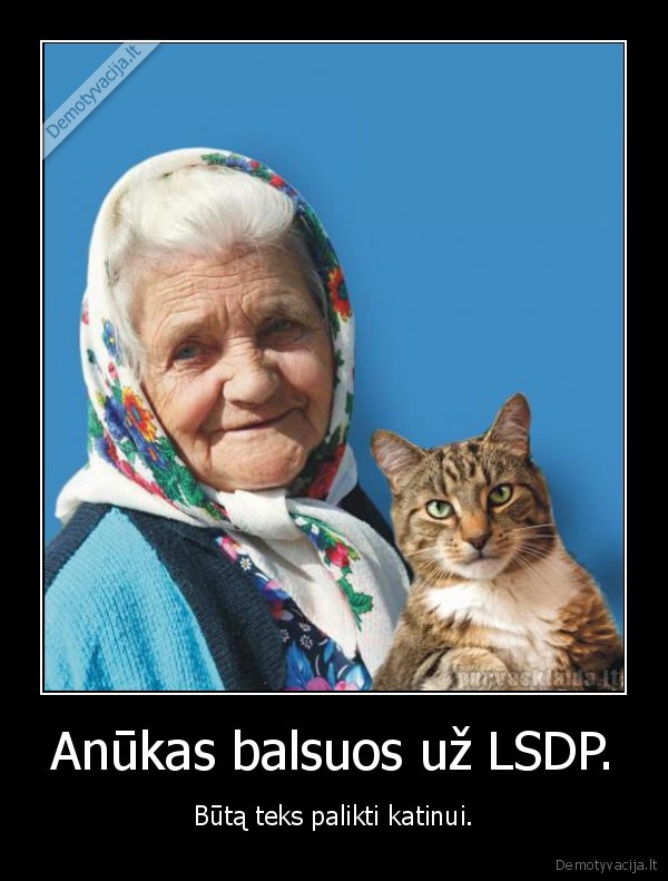 Anūkas balsuos už LSDP.