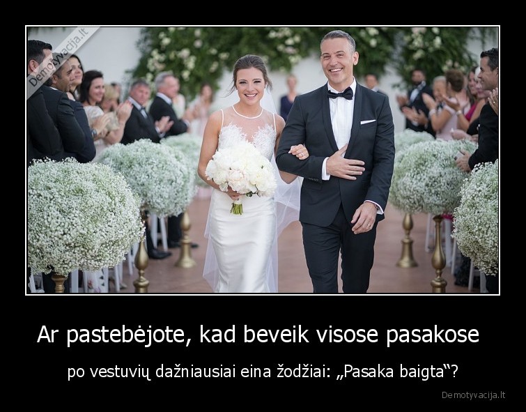 pasaka,baigta,vestuves