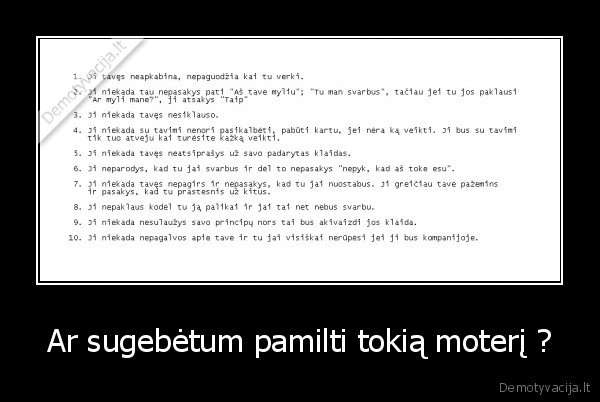 Ar sugebėtum pamilti tokią moterį ?