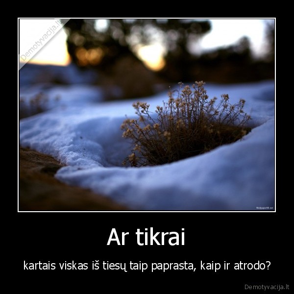 Ar tikrai