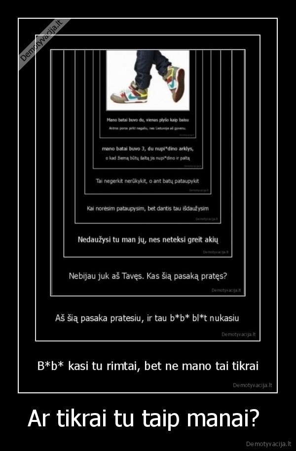 kubilius,tesinys