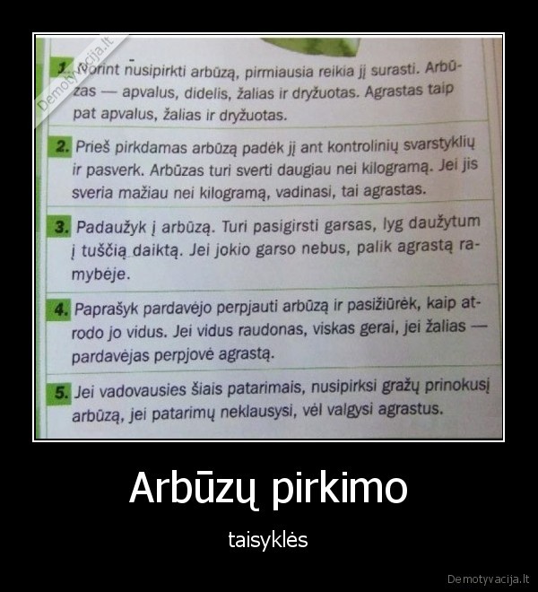 Arbūzų pirkimo