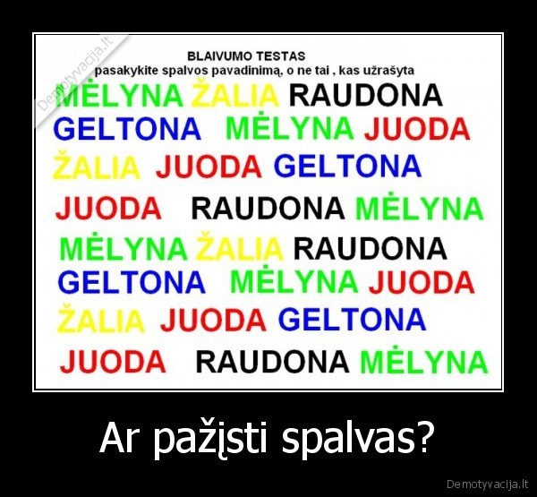 spalvos