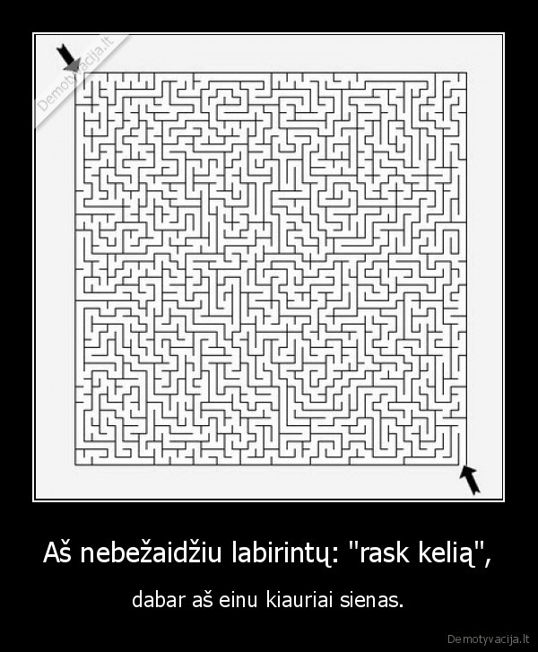 labirintai,akyplesiskumas,stiprybe,melas