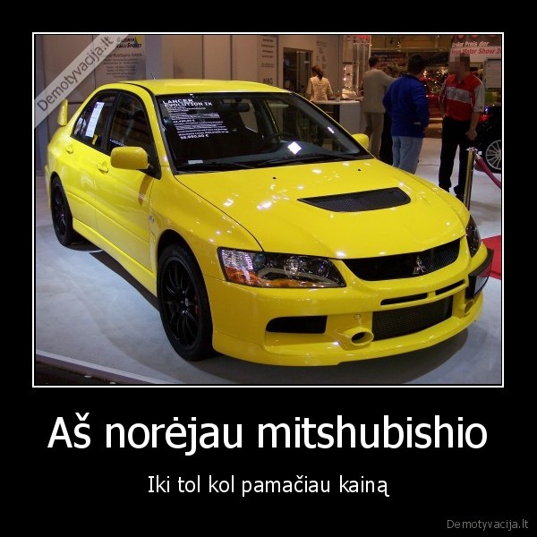 Aš norėjau mitshubishio