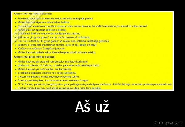 Aš už