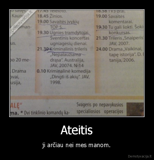 ateitis, programa, data