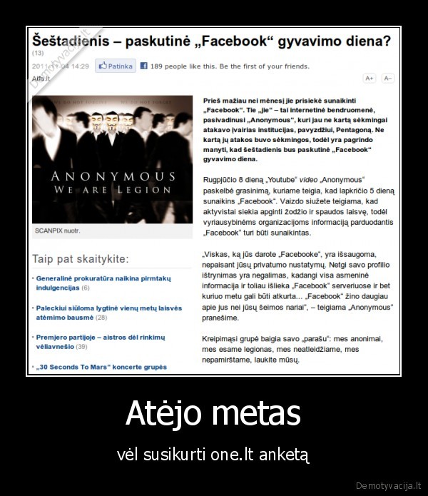Atėjo metas