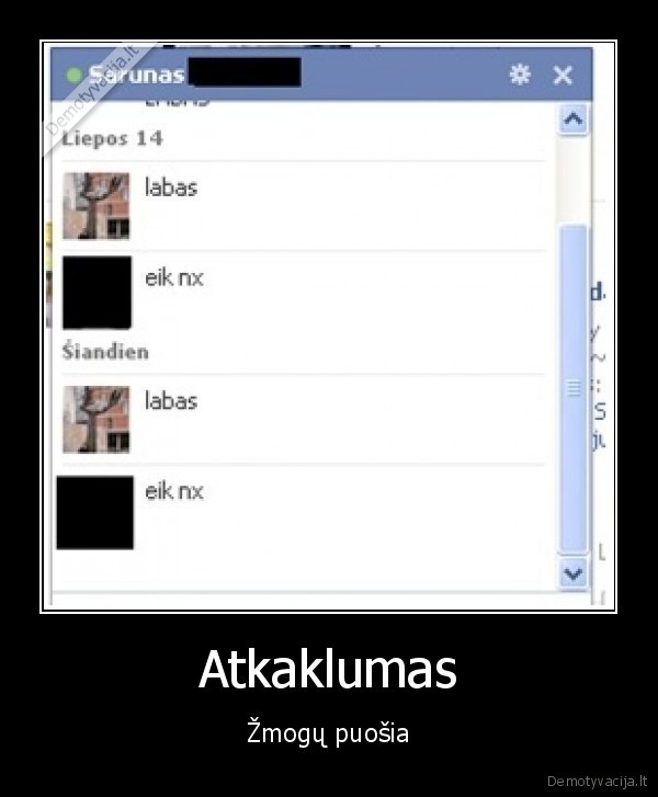 labas, eik, nx