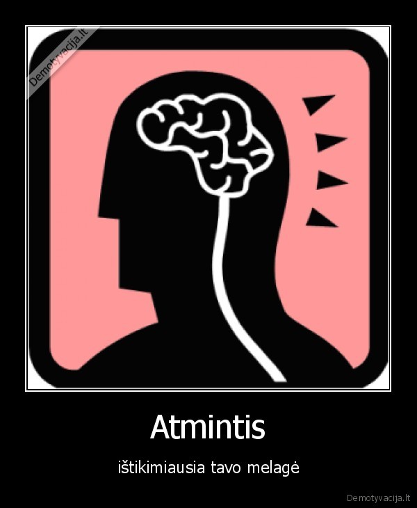 atmintis, melage