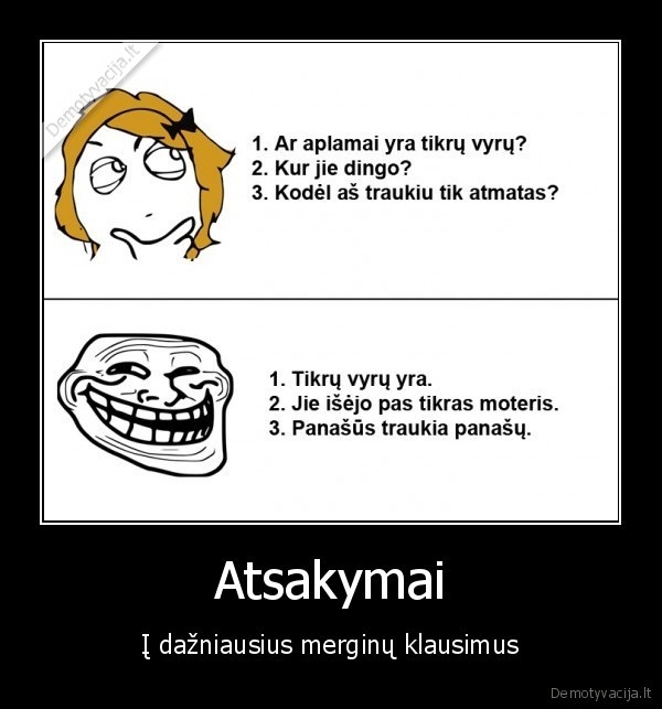 Atsakymai