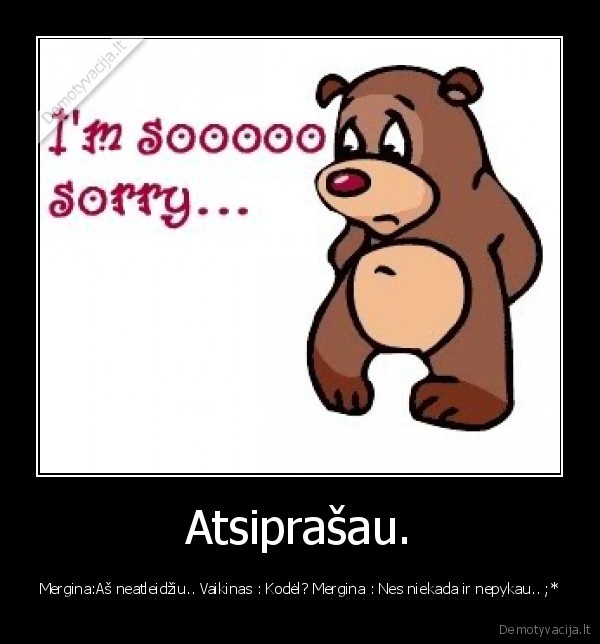 atsiprasau