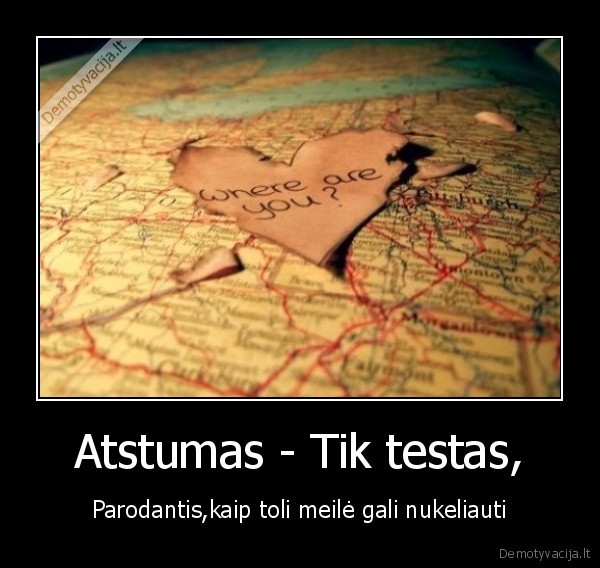 Atstumas - Tik testas,
