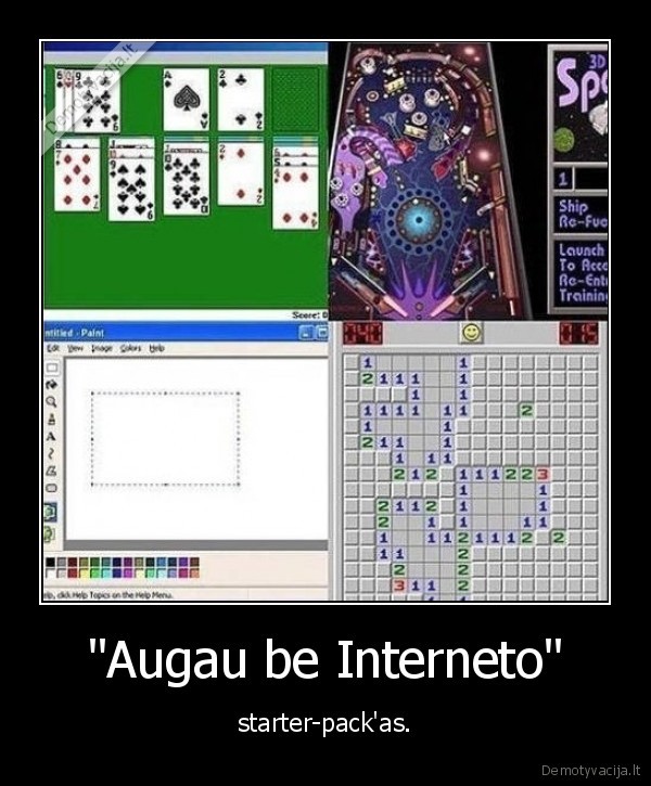 internetas,solitaire,vaikyste