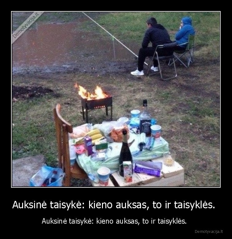 Auksinė taisykė: kieno auksas, to ir taisyklės. 