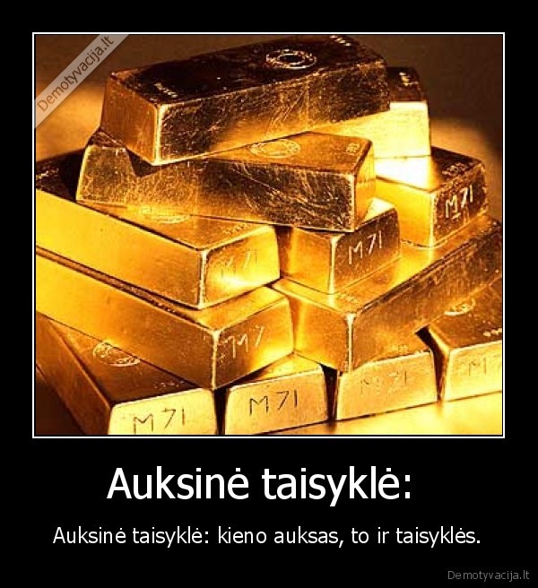 Auksinė taisyklė: 