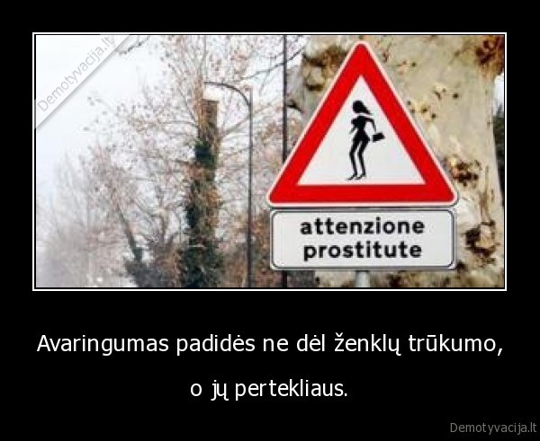 Avaringumas padidės ne dėl ženklų trūkumo,