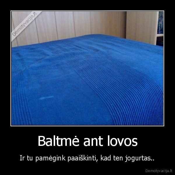 Baltmė ant lovos