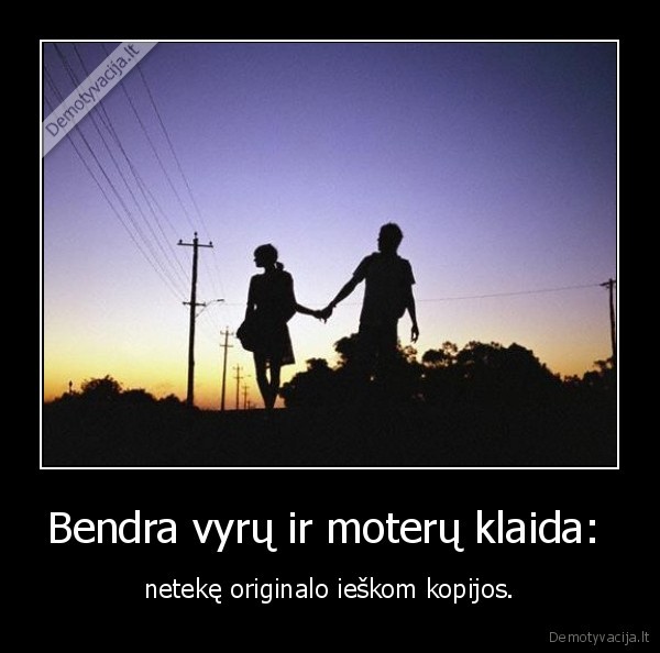Bendra vyrų ir moterų klaida: 