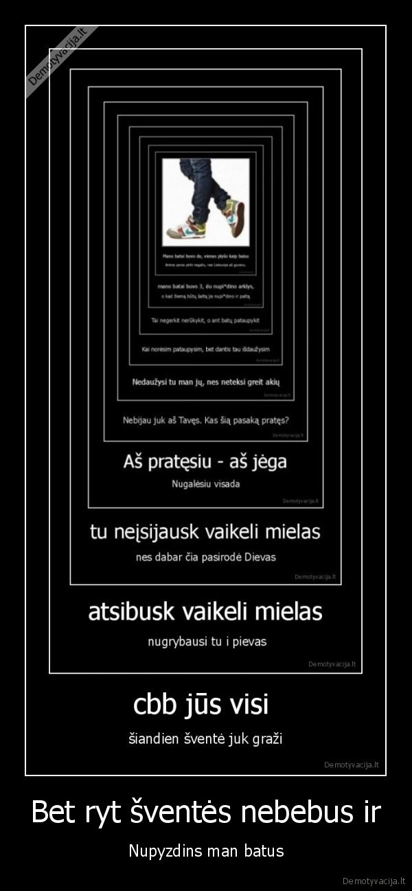 Bet ryt šventės nebebus ir
