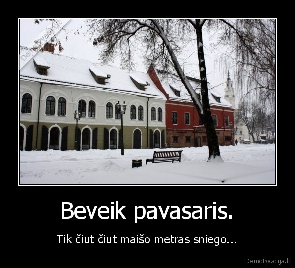 Beveik pavasaris.