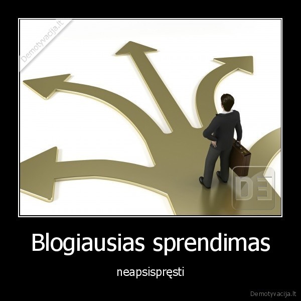 Blogiausias sprendimas