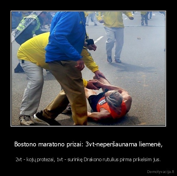 Bostono maratono prizai: 3vt-neperšaunama liemenė,